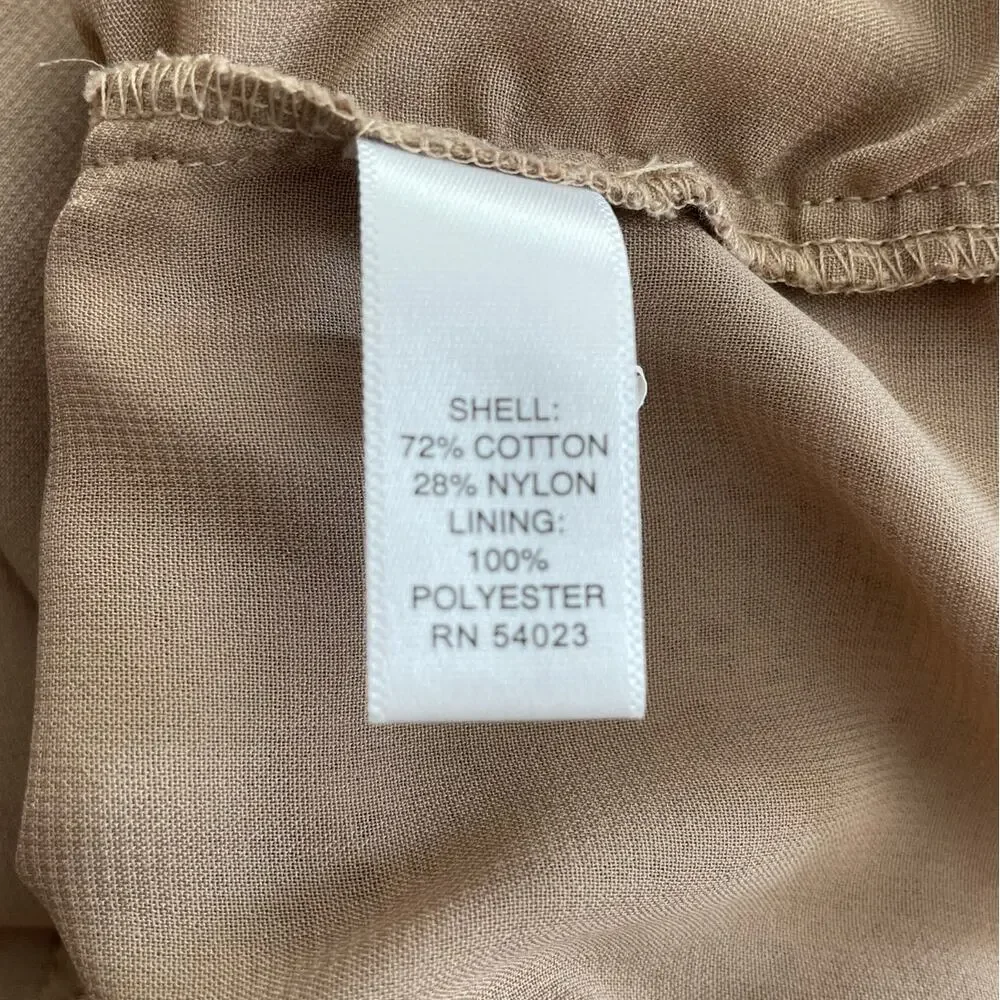 Banana Republic Lace Overlay Blouse Short Sleeve Zipper Office Date Elegant 8 - Picture 11 of 12